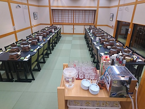 かつ丸の宴会場