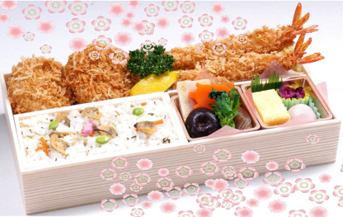 春の海老ヒレ弁当