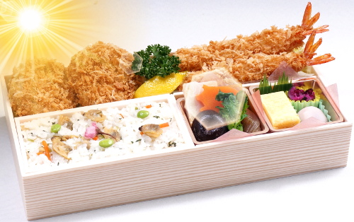 春の海老ヒレ弁当