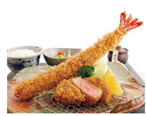 超ジャンボ海老と特上ヒレ膳