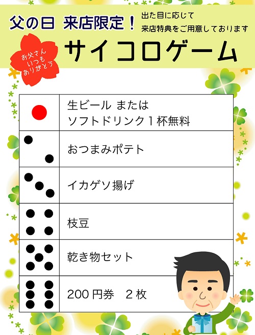 かつ丸の父の日イベント