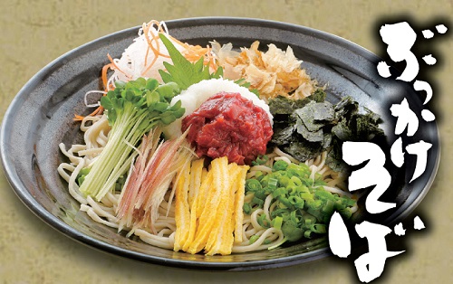 夏のぶっかけ蕎麦