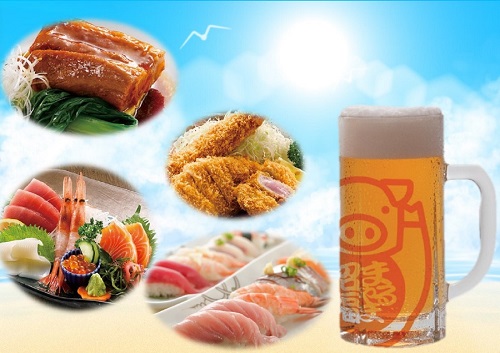 生ビールとおつまみ
