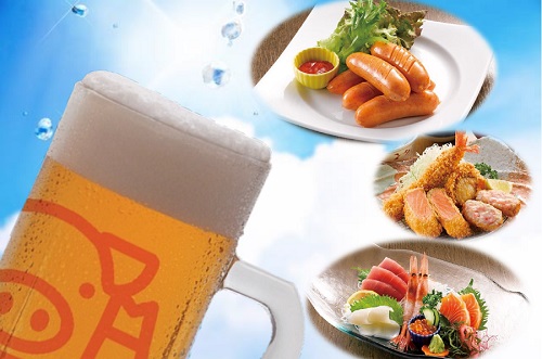 生ビール&おつまみイメージ